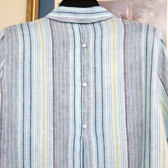 100% Linen Chicos No Iron Medium Lagenlook Beach Contemporary Travel - Picture 9 of 11